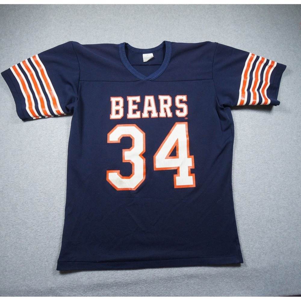 Vintage Chicago Bears Jersey Mens Medium Blue NFL Football Rawlings Adult